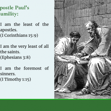 Apostle Paul’s Humility