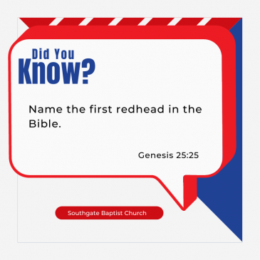 Bible Question of the Week