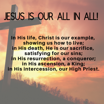 Jesus is Our All in All